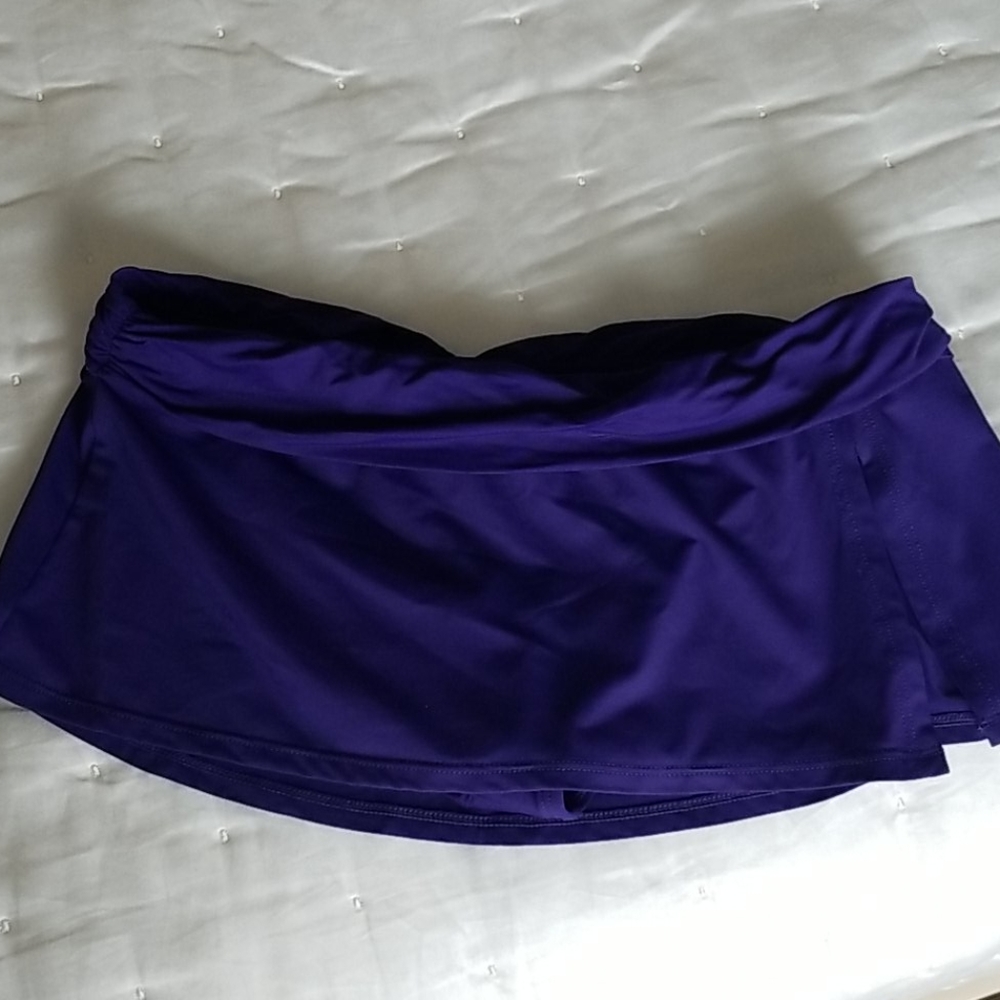 LA BLANCA Deep Purple Swim Skirt